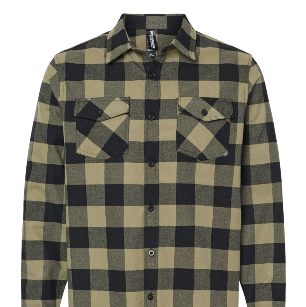 Men's Independent Brand Green Flannel Shirt NWOT